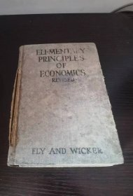 1919年 ELEMENEARY PRINCTPLES OF ECONOMICS