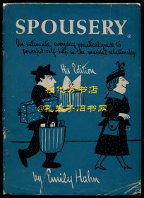 【签名本】《配偶的》（Spousery），项美丽、埃里克·哈奇合著，1956年初版精装，项美丽签赠《纽约客》插画家约翰·奥布莱恩