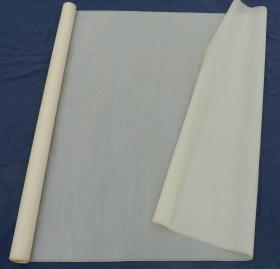解放初 极品书画用真丝老素绢一卷   (全真丝无化纤成分,为熟绢非生绢