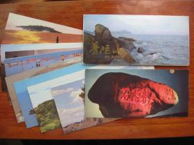（）狹長）異型風光明信片 "普陀山"無郵資明信片 全套10枚 西湖攝影藝術出版社出版