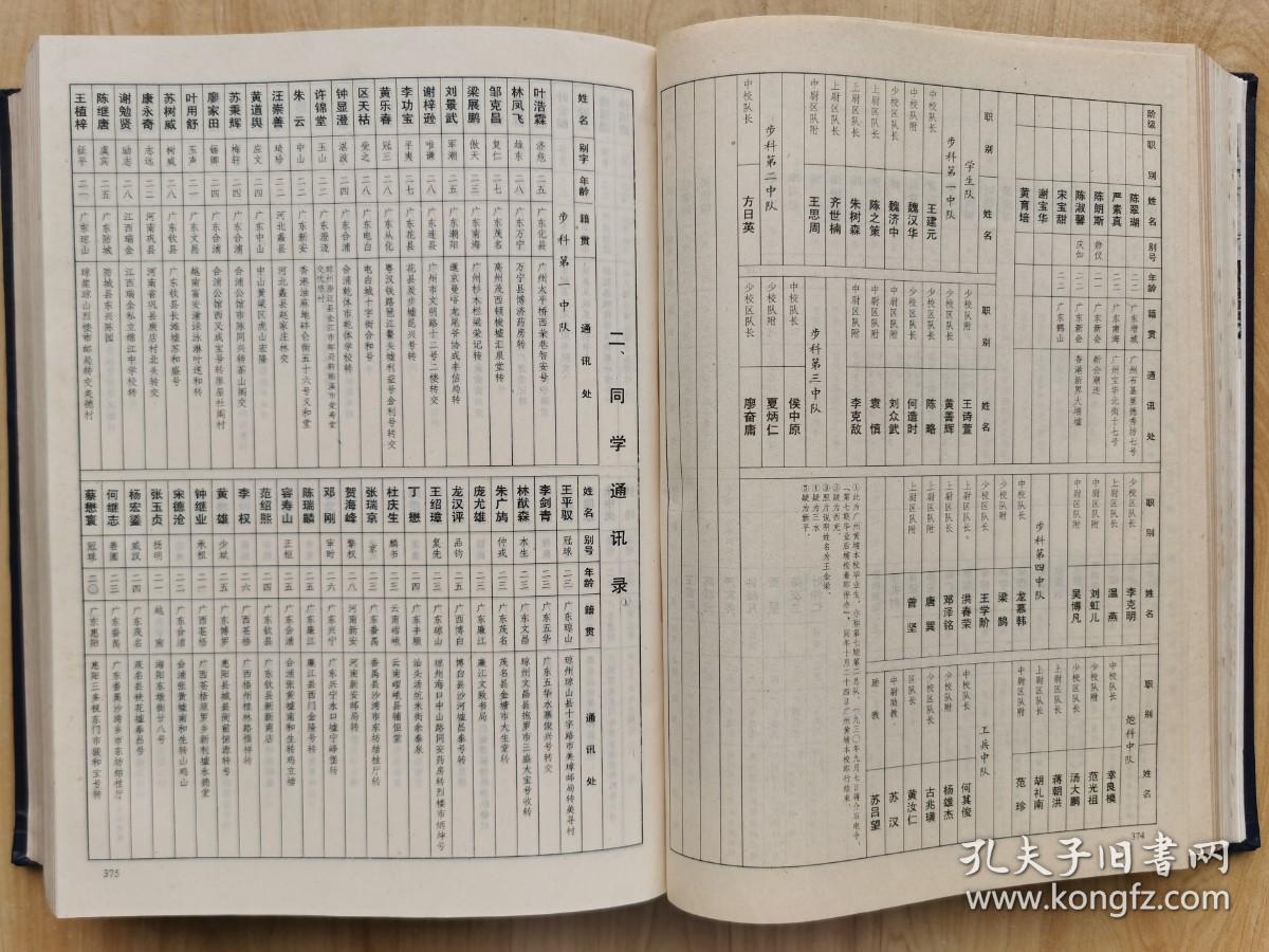 黄埔军校同学录_湖南省档案馆校编_孔夫子旧书网