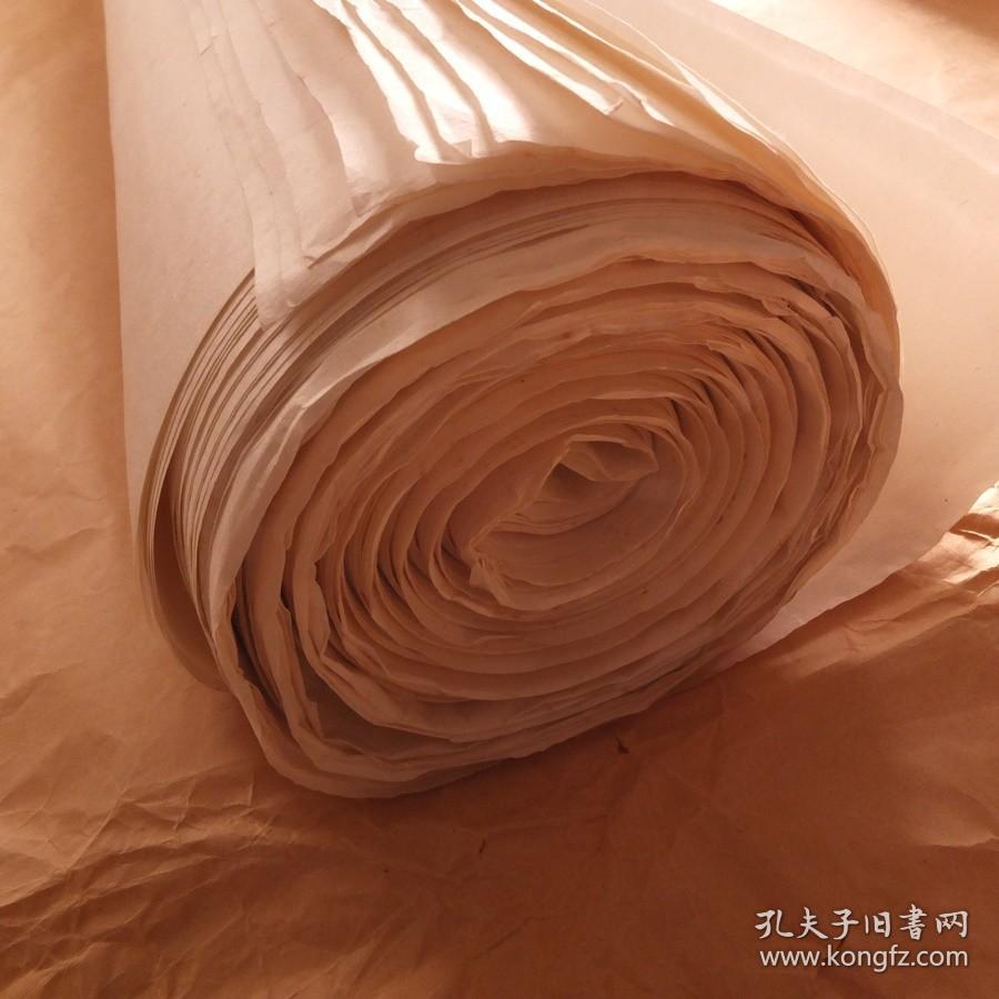 中国安徽泾县红星牌1976年书画用老宣纸六尺净皮单宣3卷60张n1432