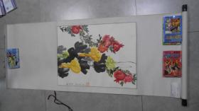 中国画：兰英  秋实图，150*60cm ！  Q1