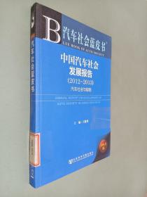 汽车社会蓝皮书 中国汽车社会发展报告2012-2013