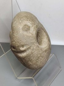 史前石器，红山石器，红山石器权杖头，“独特图案，太阳崇拜的意思”权力和霸气的象征，红山带纹路石器，器型特殊不多见了，鬼斧神工，技艺精湛，绝世珍品可作镇店之宝可遇不可求