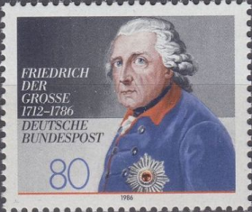 纪念邮票，军事家邮票~德国邮票，德国腓特烈大帝，希特勒都极为崇拜的人物，极具人格魅力，极为稀有，罕见，珍贵