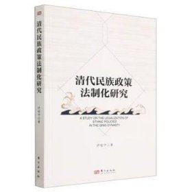 正版图书  清代民族政策法制化研究 许安平 东方出版社