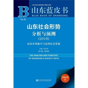 山东蓝皮书--山东社会形势分析与预测(2019)