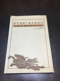 唐代西州土地关系论述---浙江大学人文学术丛书