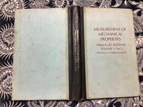 MEASUREMENT OF MECHANICAL PROPERTIES 【机械性质的测量】 (2册)(英文原版 精装）