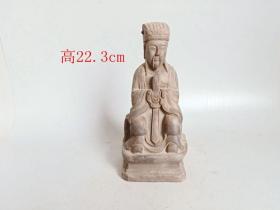 清代老沉香佛像摆件