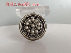 乡下收的清代老银挂件