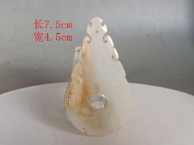 战汉和田白 玉佩