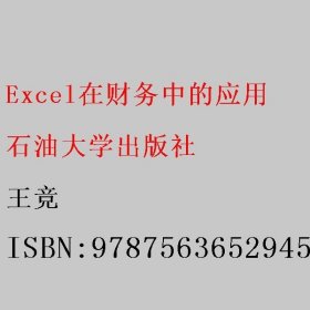 Excel在财务中的应用 王竞 9787563652945 石油大学出版社