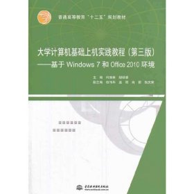 大学计算机基础上机实践教程:基于Windows 7和Office 2010环境 何振林 胡绿慧 中国水利水电出版社 9787517013723 正版旧书