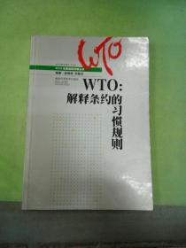 WTO：解释条约的习惯规则