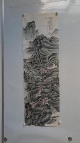沈葆桢（1820年—1879年）重要大臣，政治家、军事家、外交家、民族英雄 国画一幅  画心尺寸 34**101厘米