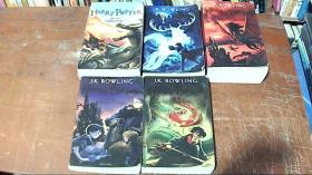 小说全集套正版 英国英文原版哈利波特Harry Potter1-5小说集 5本合售