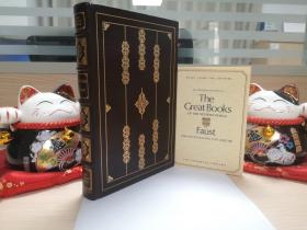 富兰克林1978《浮士德》歌德，附编辑导读，Franklin Library Faust Goethe，西方最伟大的著作25周年系列真皮刷金精装书