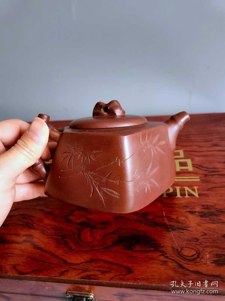 名人朱可心手捏老紫砂壶全套