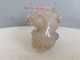 乡下收的古玉和田玉貔貅 挂件