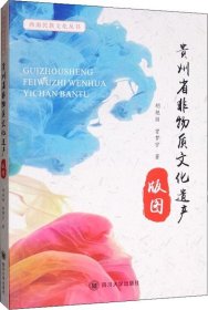 正版现货 贵州省非物质文化遗产版图