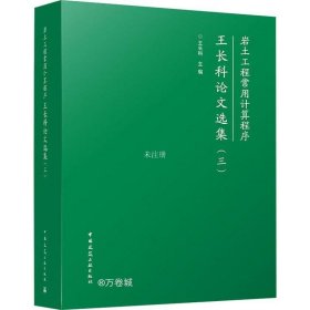 正版现货 岩土工程常用计算程序——王长科论文选集(三)