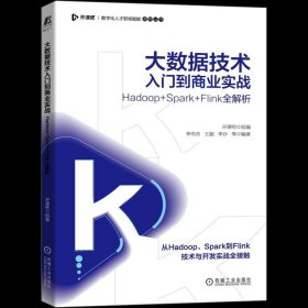 正版现货 大数据技术入门到商业实战——Hadoop+Spark+Flink全解析