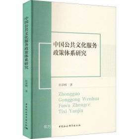 正版现货 中国公共文化服务政策体系研究