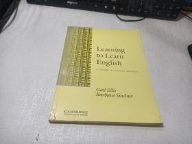 LEARNING TO LEARN ENGLISH A COURSE IN LEARNER TRAINING（学习英语是学习者训练的一门课程）
