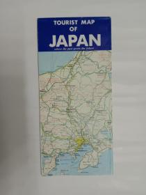 收藏杂项--导游图 景点介绍（国外 35）：日本 地图（英文版 彩色折叠 2K）