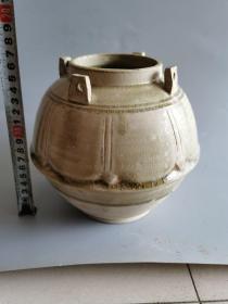 古董古玩老窑瓷器隋唐时期相州窑瓷器四系罐