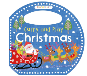Carry and Play Christmas纸板书 携带与玩乐系列 圣诞节 英文原版 早教英语启蒙造型纸板书 圣诞节主题儿童绘本