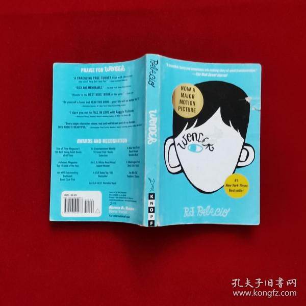 wonder奇迹男孩 英文原版