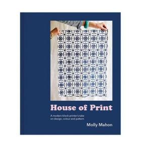 英文原版 House of Print 木版印刷艺术:现代印刷设计/色彩/图案 民艺工艺