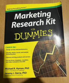 Marketing Research Kit For Dummies  傻瓜营销研究工具包   平装  英文版