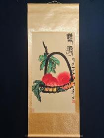 乡下收的一副名人植物画齐白石