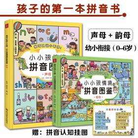 小小孩情境拼音图鉴精装全2册声母+韵母0-6岁学龄前儿童拼音绘本