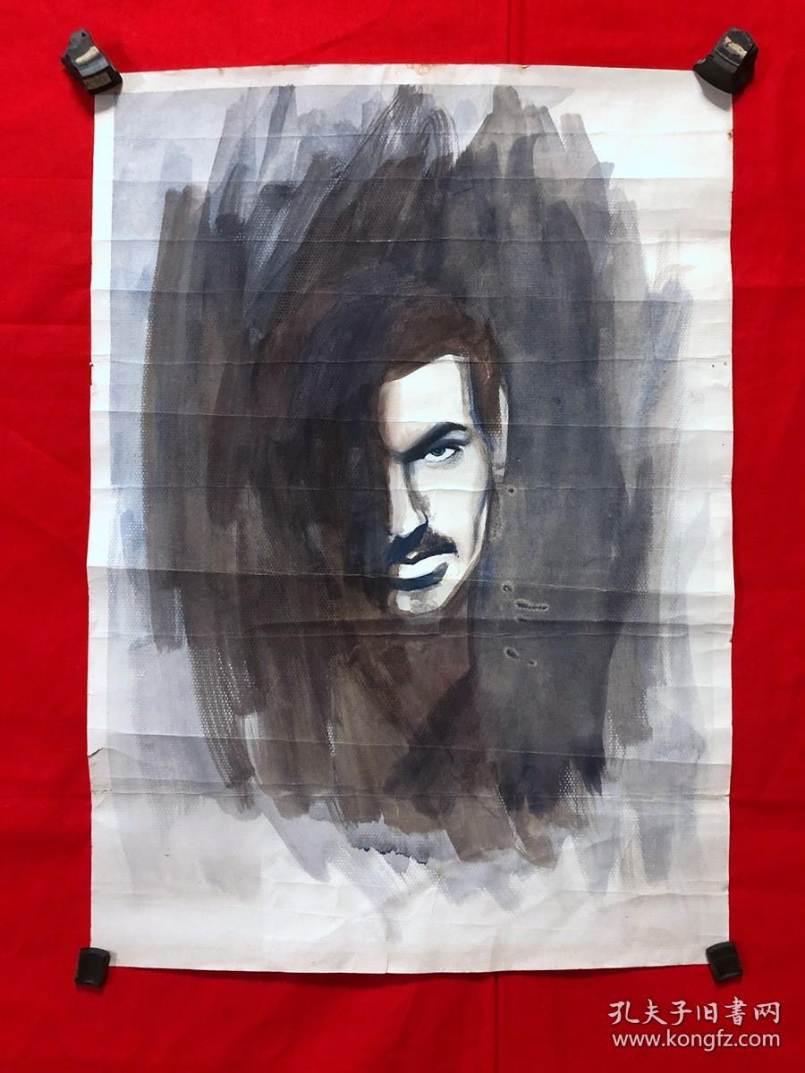 书画水彩画 人物 4开 孔夫子旧书网