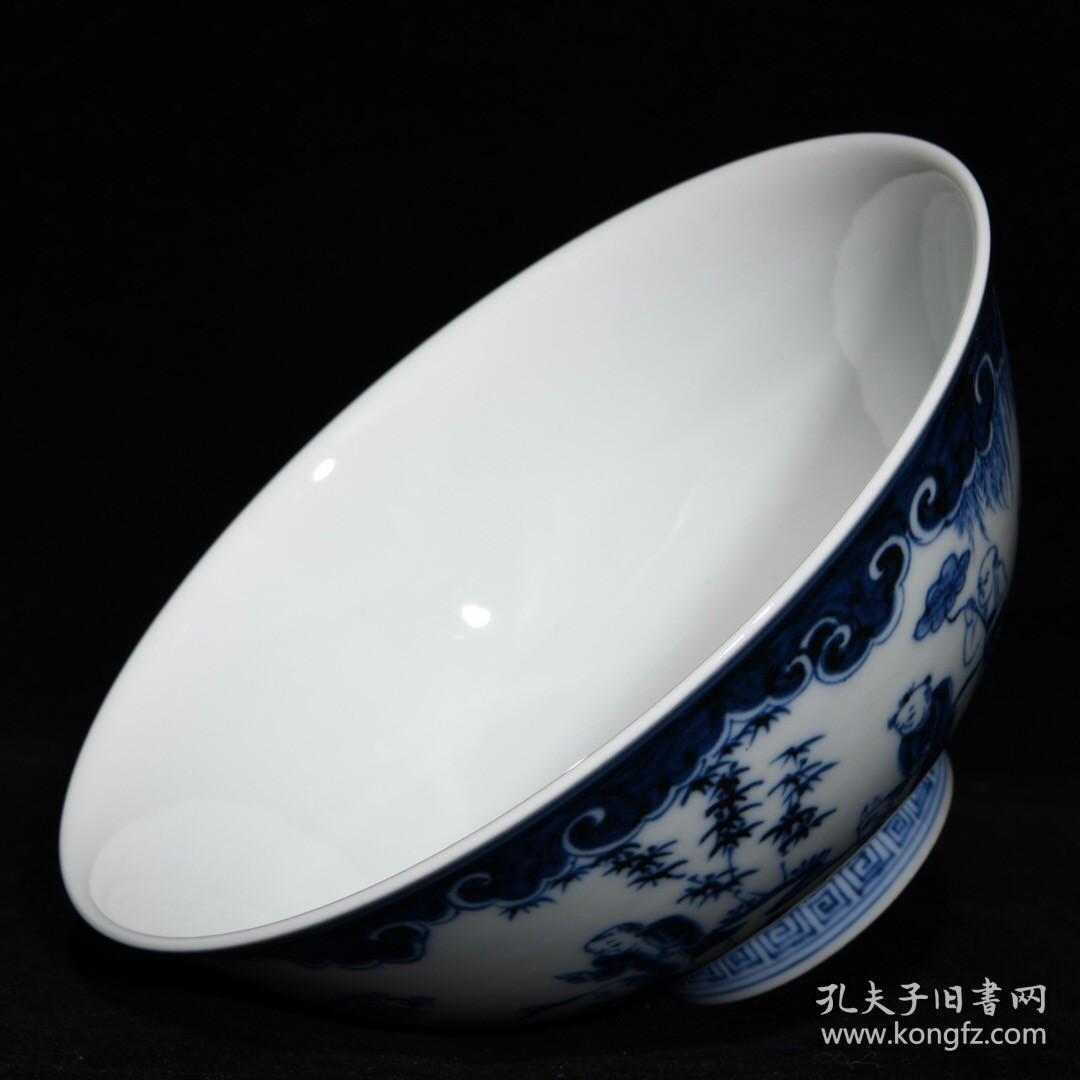 明宣德青花婴戏图碗