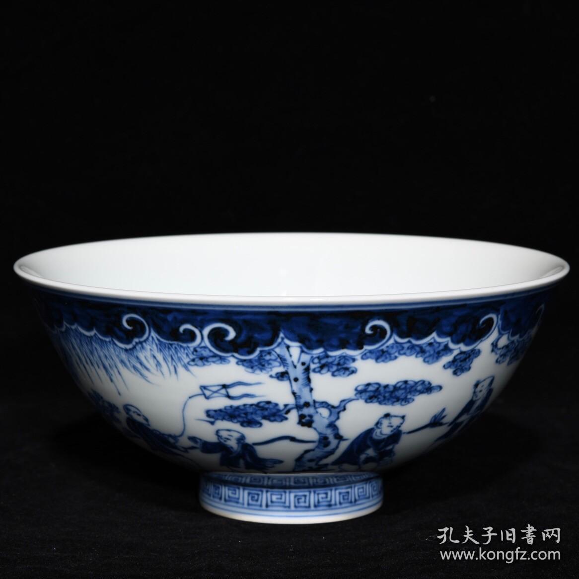 明宣德青花婴戏图碗