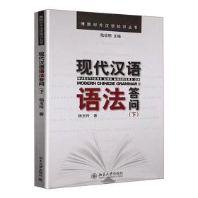 【原版闪电发货】现代汉语语法答问(下)杨玉玲北京大学9787301191040