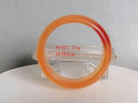乡下收的冰种黄翡 翠手镯.