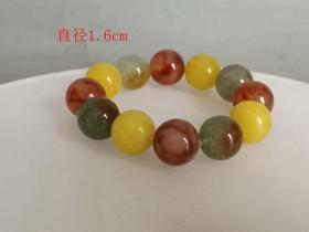 清代老翡翠珠子手串