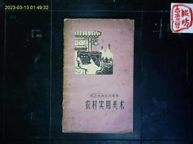《農村實用美術》黑板報設計，俱樂部，會場布置，圖案基本知識，報頭，花邊，板式資料等。1963年版
