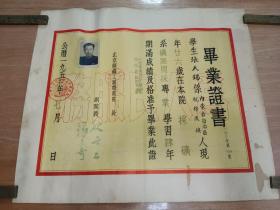 五十年代北京钢铁工业学院毕业证书1955年