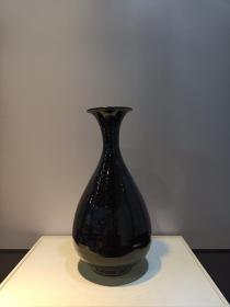 宋金时期介休窑黑釉玉壶春瓶，完整全品相，标价不是实价，欢迎师友们来询价。