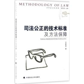 司法公正的技术标准及方法保障 王夏昊著 中国政法大学出版社