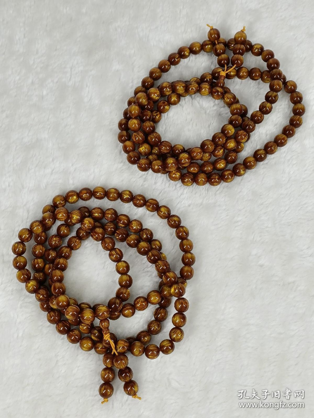 珍藏海柳108粒佛珠2串标的是单个价钱