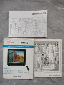 北京牌8345I型54厘米遥控画中画彩色电视接收机使用说明，原理图2张